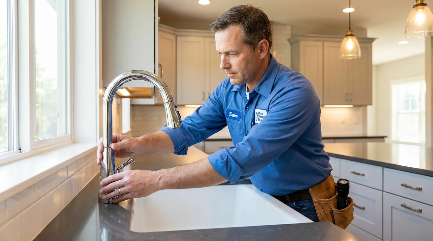 Kitchen faucet installation by Johns Plumbing LLC in Mont Alto